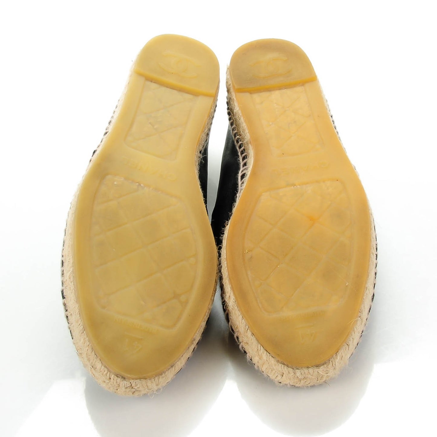 Lambskin CC Espadrilles 41 Black