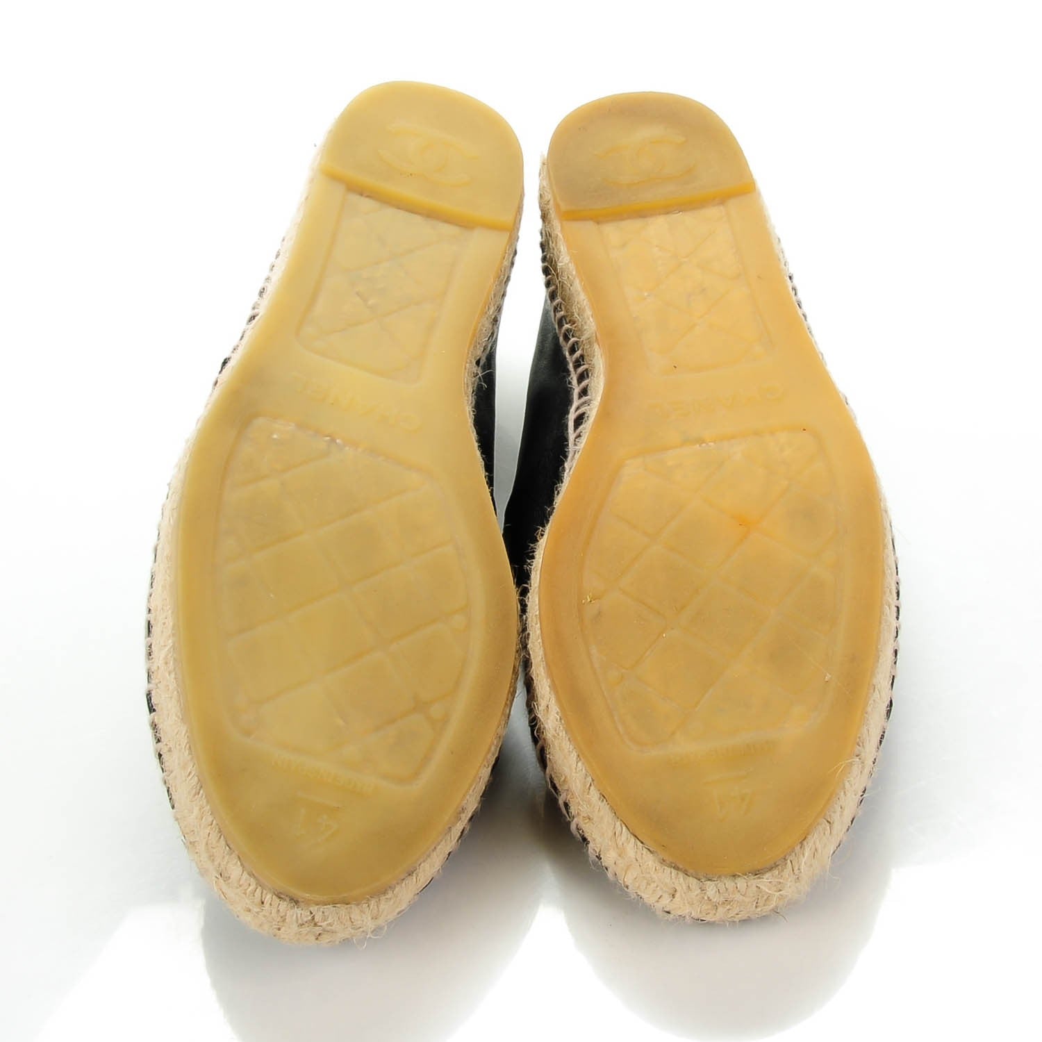 Chanel Lambskin CC Espadrilles 41 Black 6 of 8