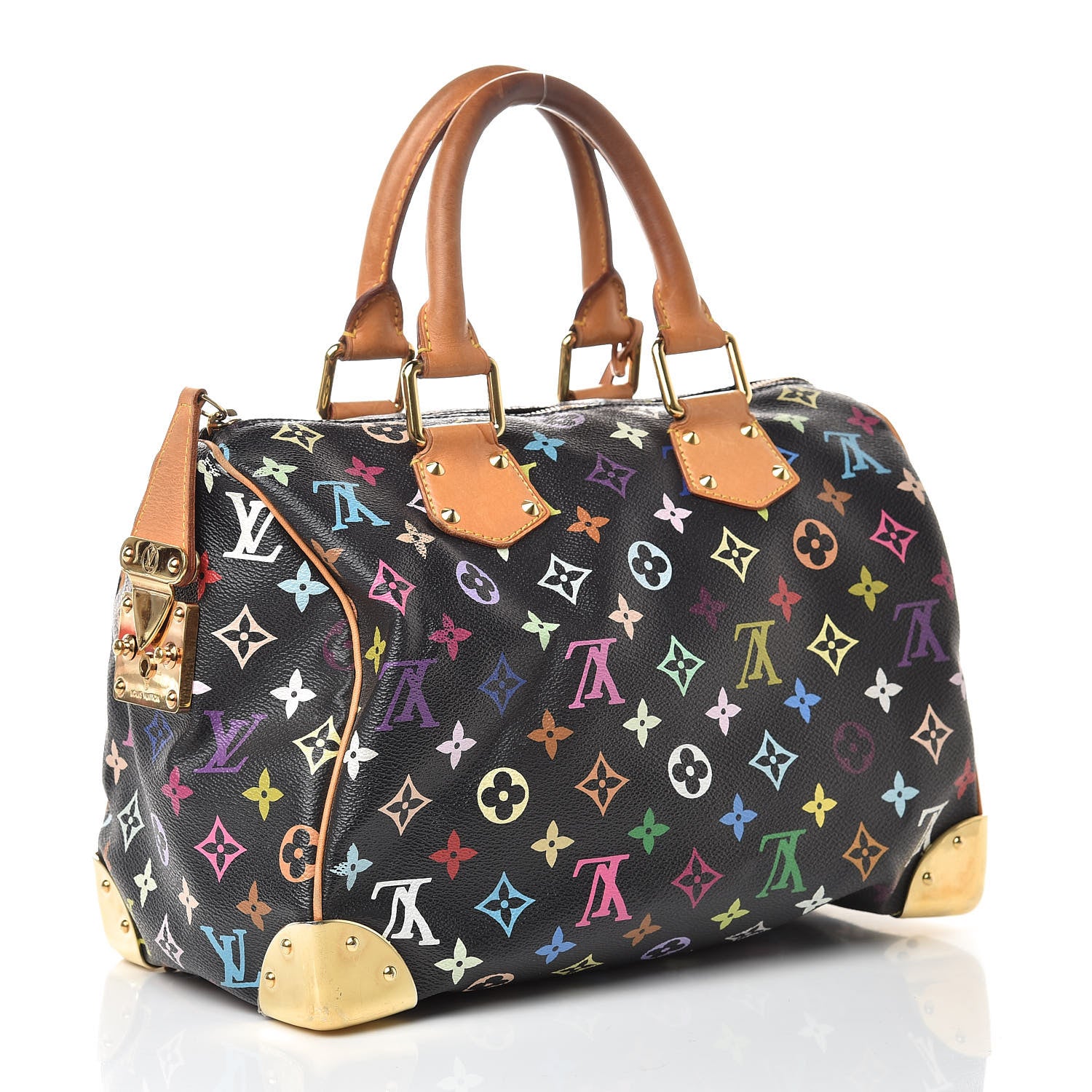 Louis Vuitton Monogram Multicolor Speedy 30 Black 3 of 24