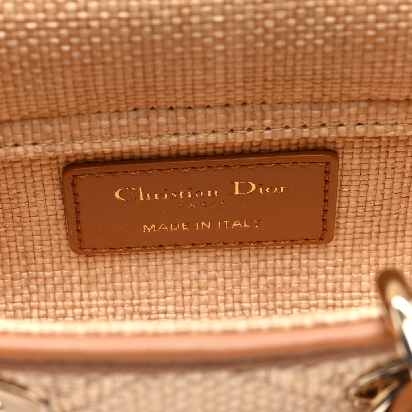 Raffia Micro Cannage Lady D-Joy Natural