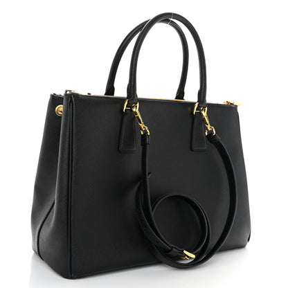 Prada Saffiano Lux Large Galleria Double Zip Tote Black 3 of 10