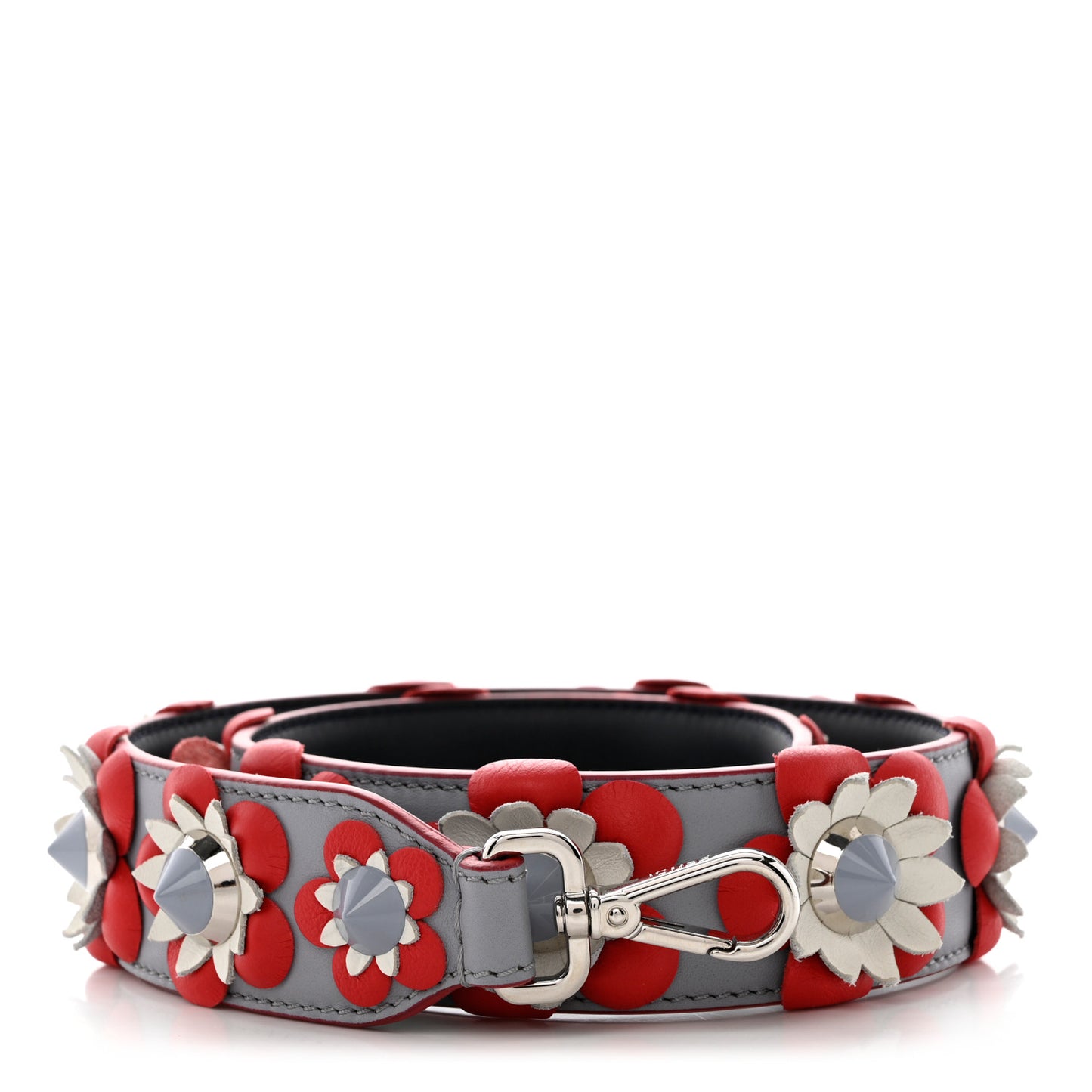 Vitello Dolce Flowerland Studded Strap You Ardesia Blue Notte