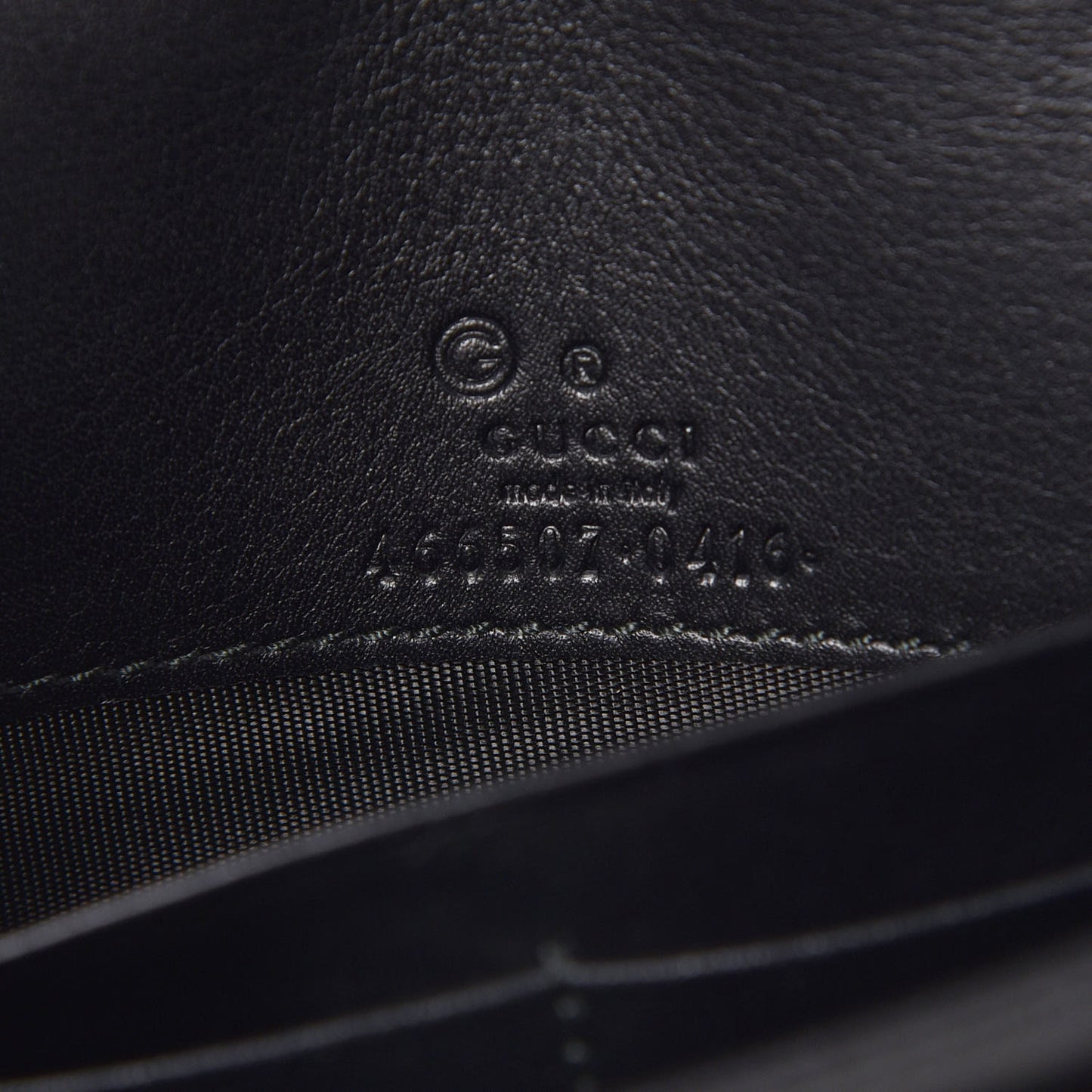 Microguccissima Crossbody Wallet Black