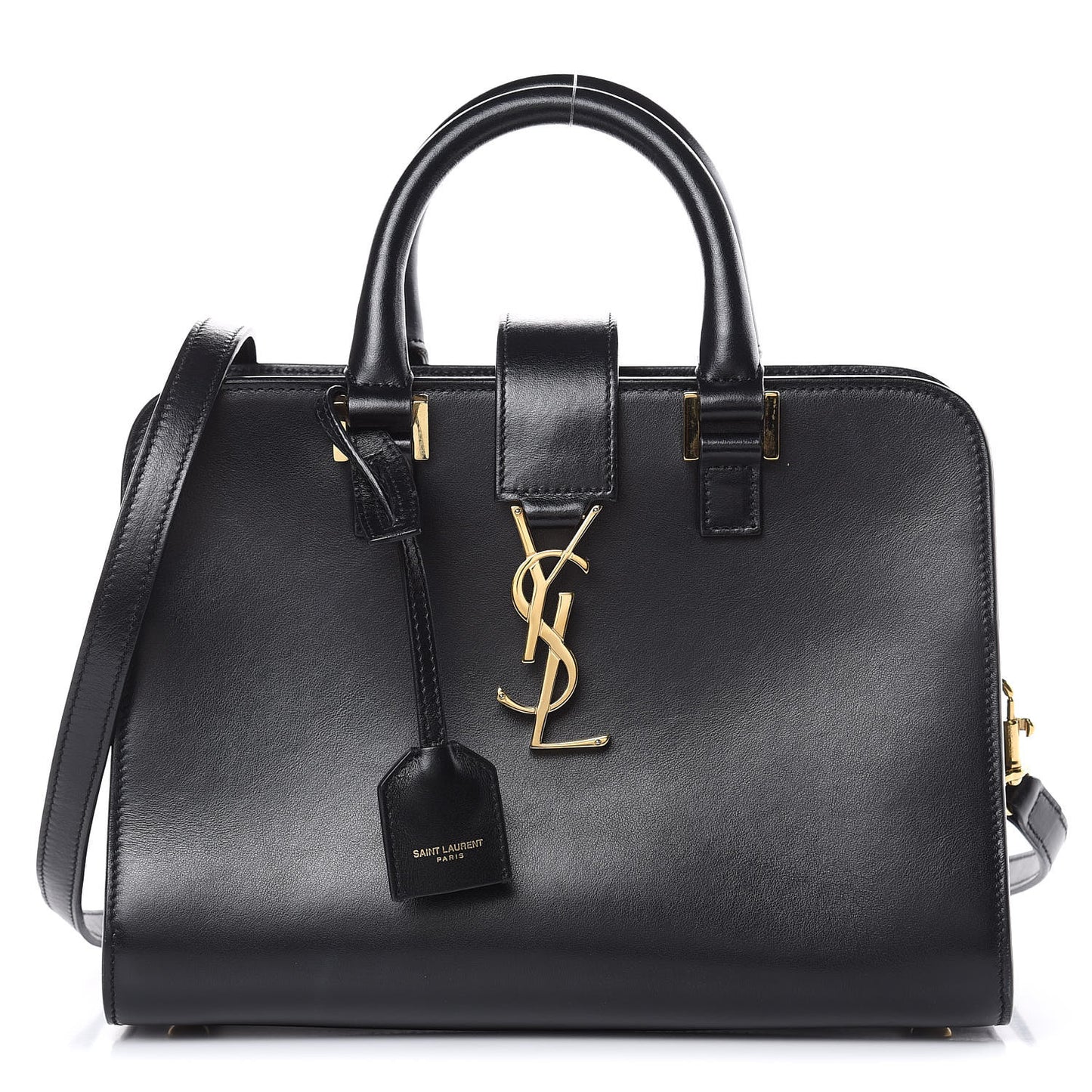 Calfskin Monogram Baby Cabas Black