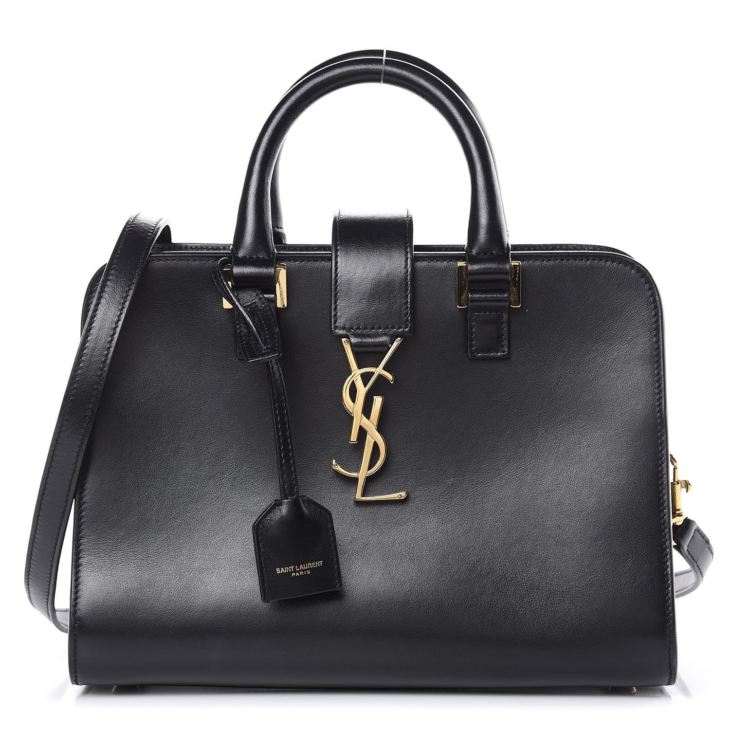 Saint Laurent Calfskin Monogram Baby Cabas Black 1 of 12