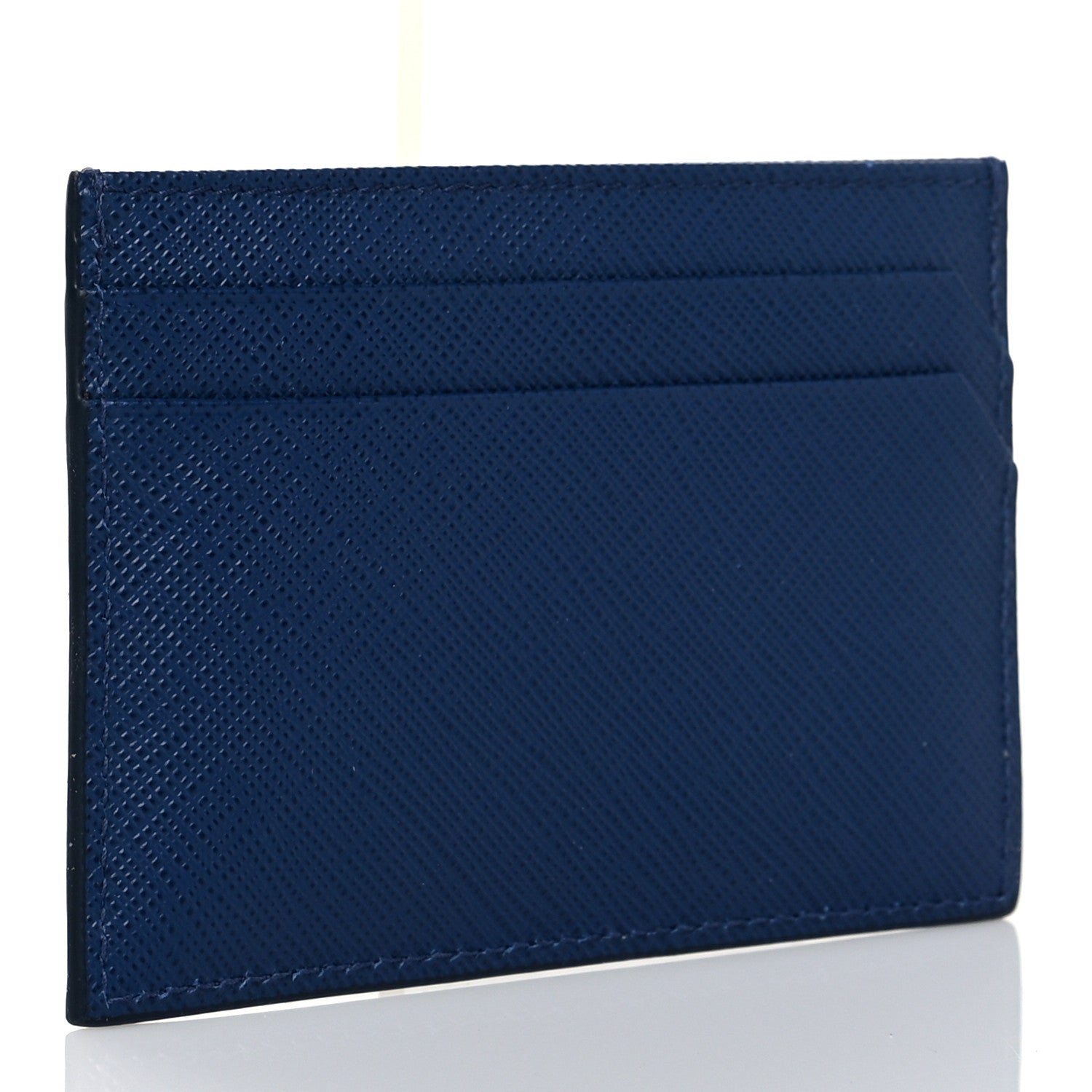 Prada Saffiano Card Holder Bleuette 3 of 11