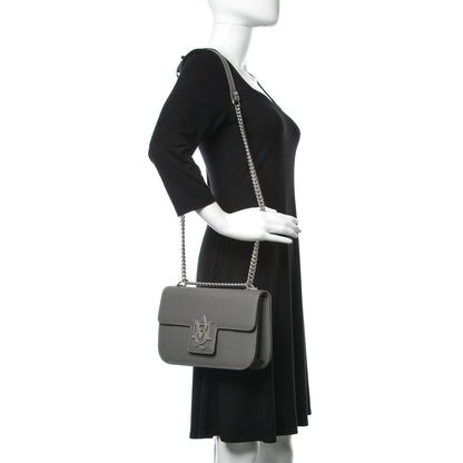 Alexander McQueen Calfskin Medium Insignia Flap Grey 2 of 8