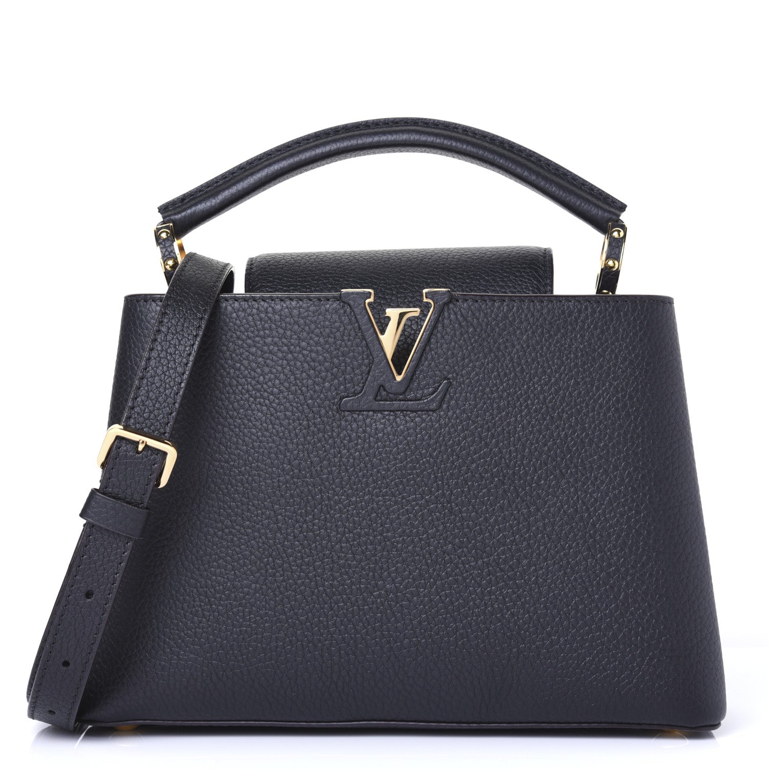 Louis Vuitton Taurillon Capucines BB Black 1 of 12