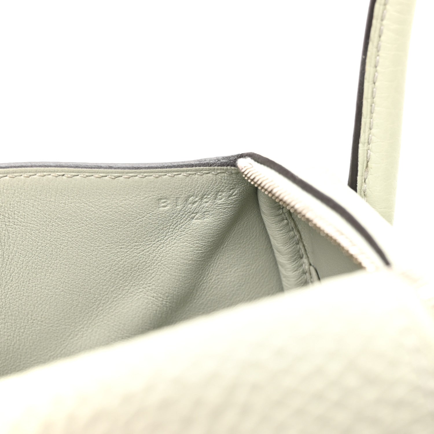 Hermes Taurillon Clemence Mini Lindy 20 Gris Neve 7 of 11