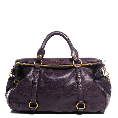 Miu Miu Vitello Lux Medium Bow Bag Viola 17 of 24