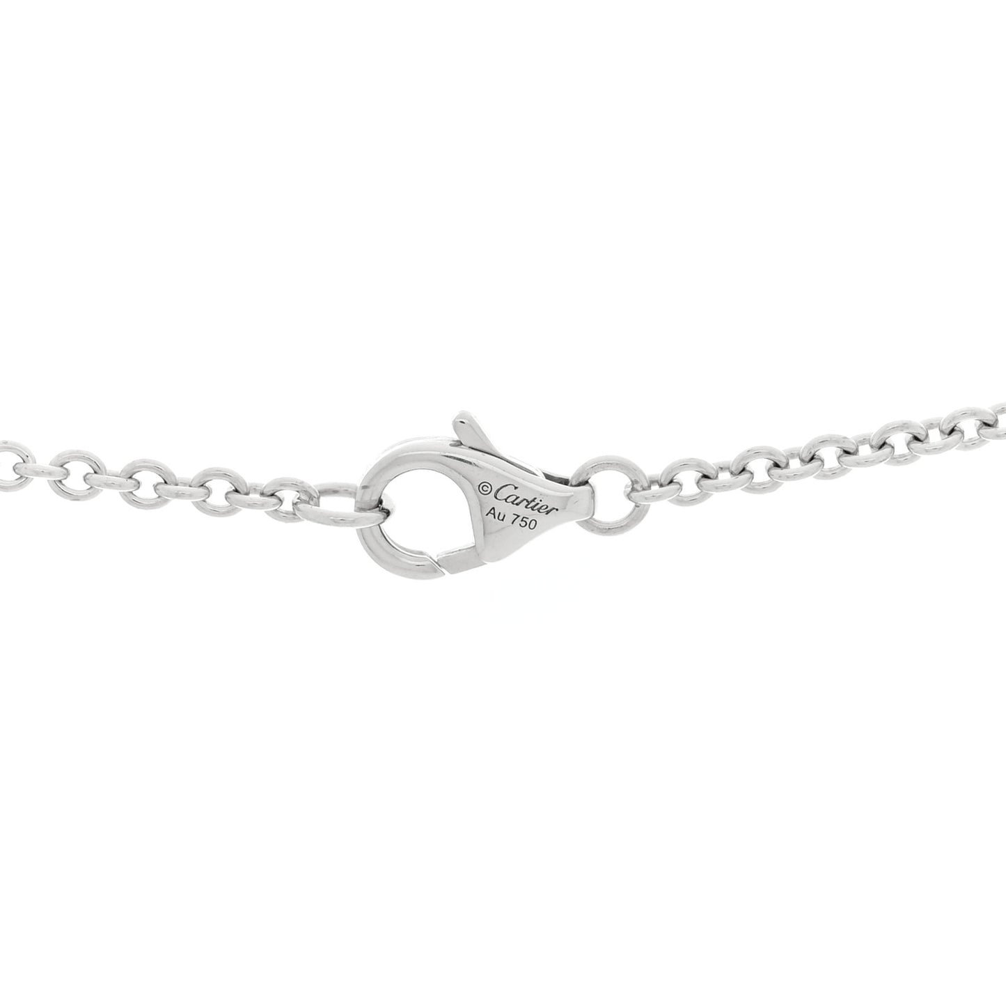18K White Gold Interlocking LOVE Necklace