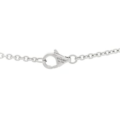 Cartier 18K White Gold Interlocking LOVE Necklace 4 of 5