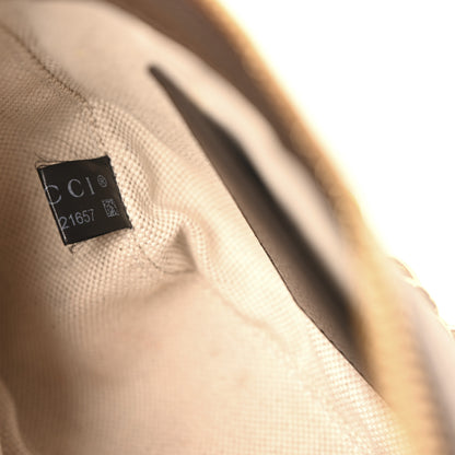 Gucci GG Supreme Monogram Textured Dollar Calfskin Web Small Ophidia GG Handbag Beige Ebony New Acero 7 of 10