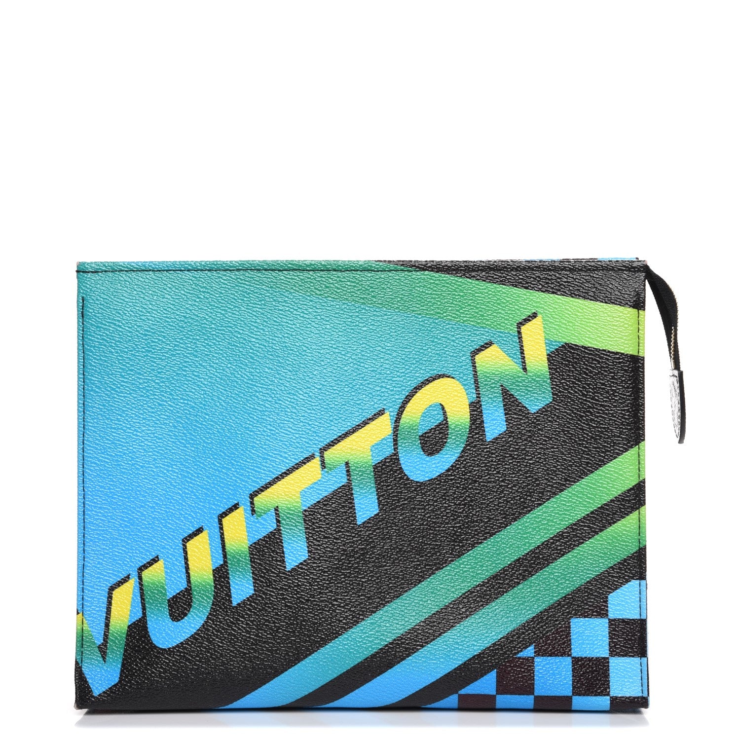 Louis Vuitton Damier Race Toiletry Pouch 26 Blue Vert 1 of 7
