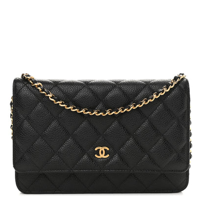 Chanel Caviar Quilted Wallet On Chain WOC Black 1 of 11