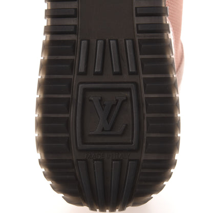 Louis Vuitton Suede Damier Azur Run Away Sneakers 38.5 Pink 8 of 9