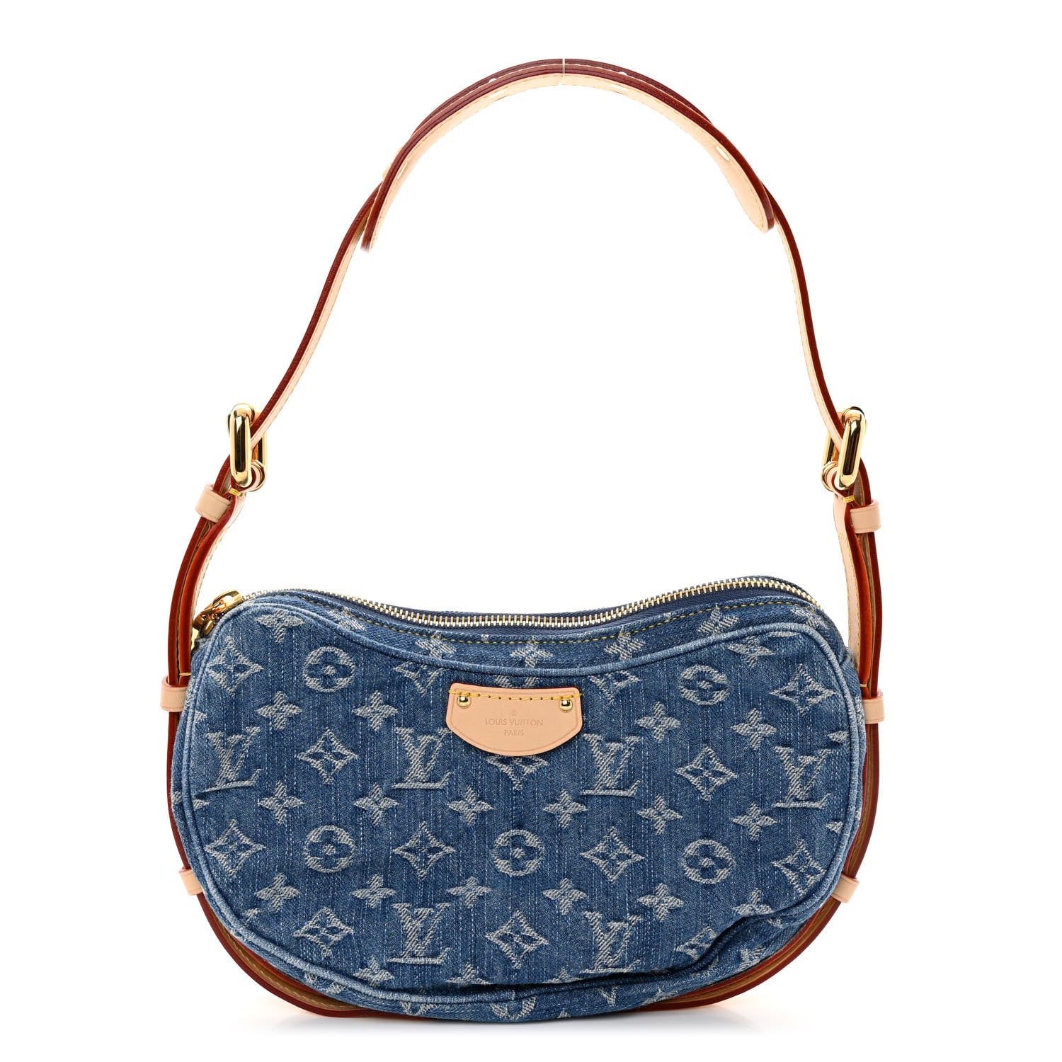Louis Vuitton Monogram Denim Croissant MM Blue 3 of 11