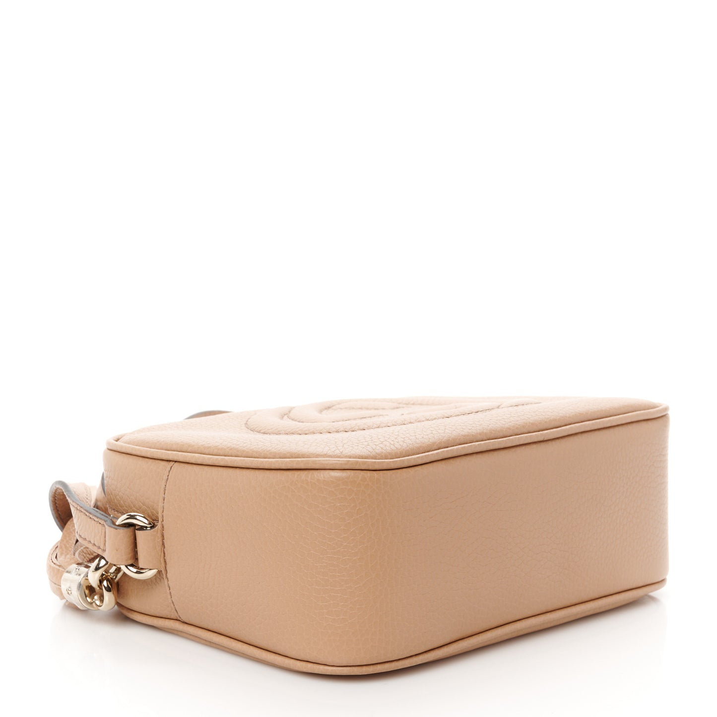 Pebbled Calfskin Small Soho Disco Bag Camelia