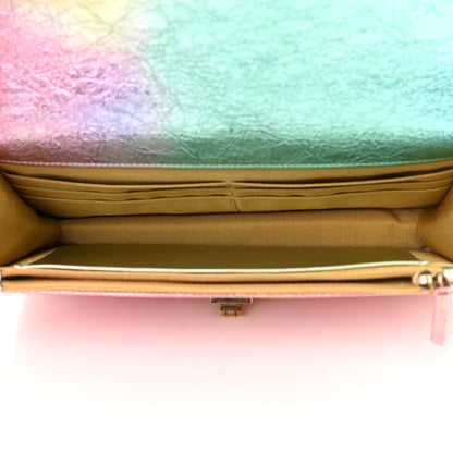 Chanel Metallic Goatskin Quilted 2.55 Reissue Wallet on Chain WOC Multicolor 5 of 15