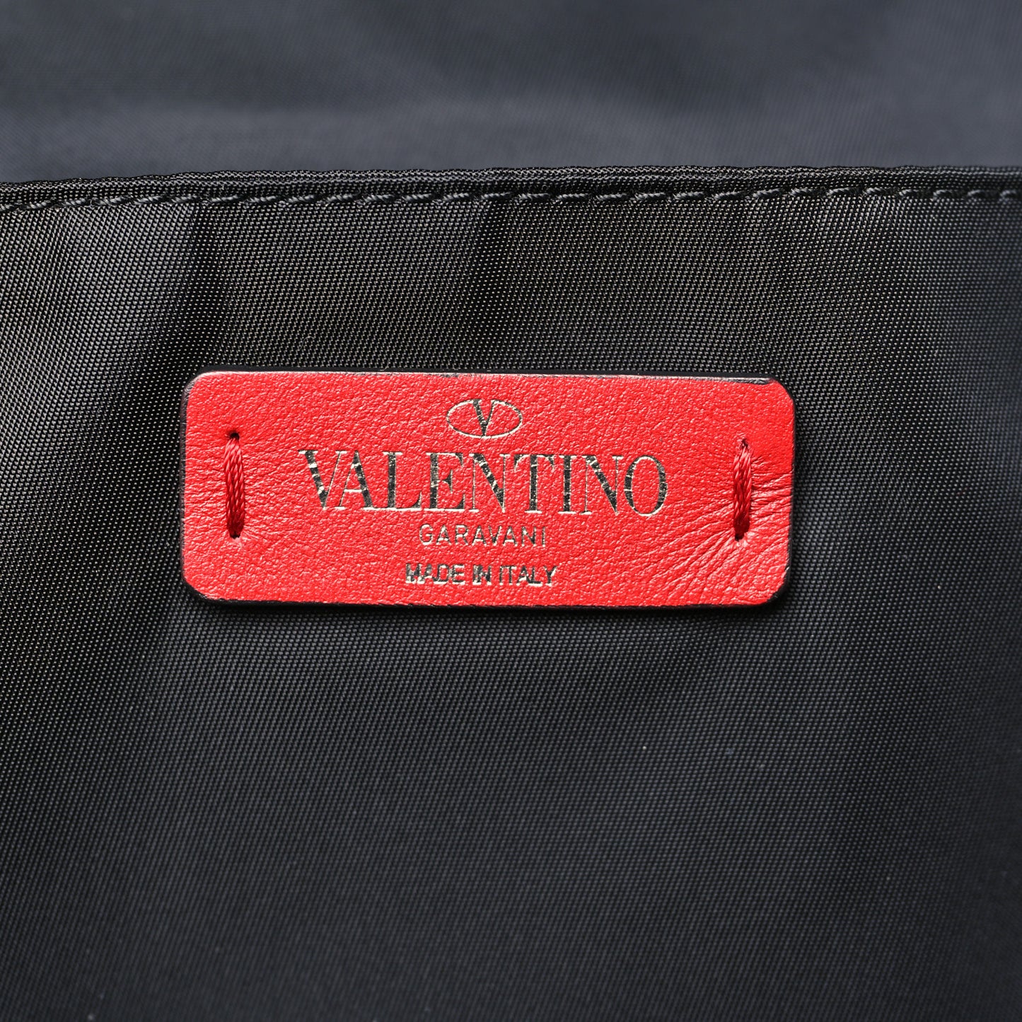 Nylon Rockstud Backpack Black