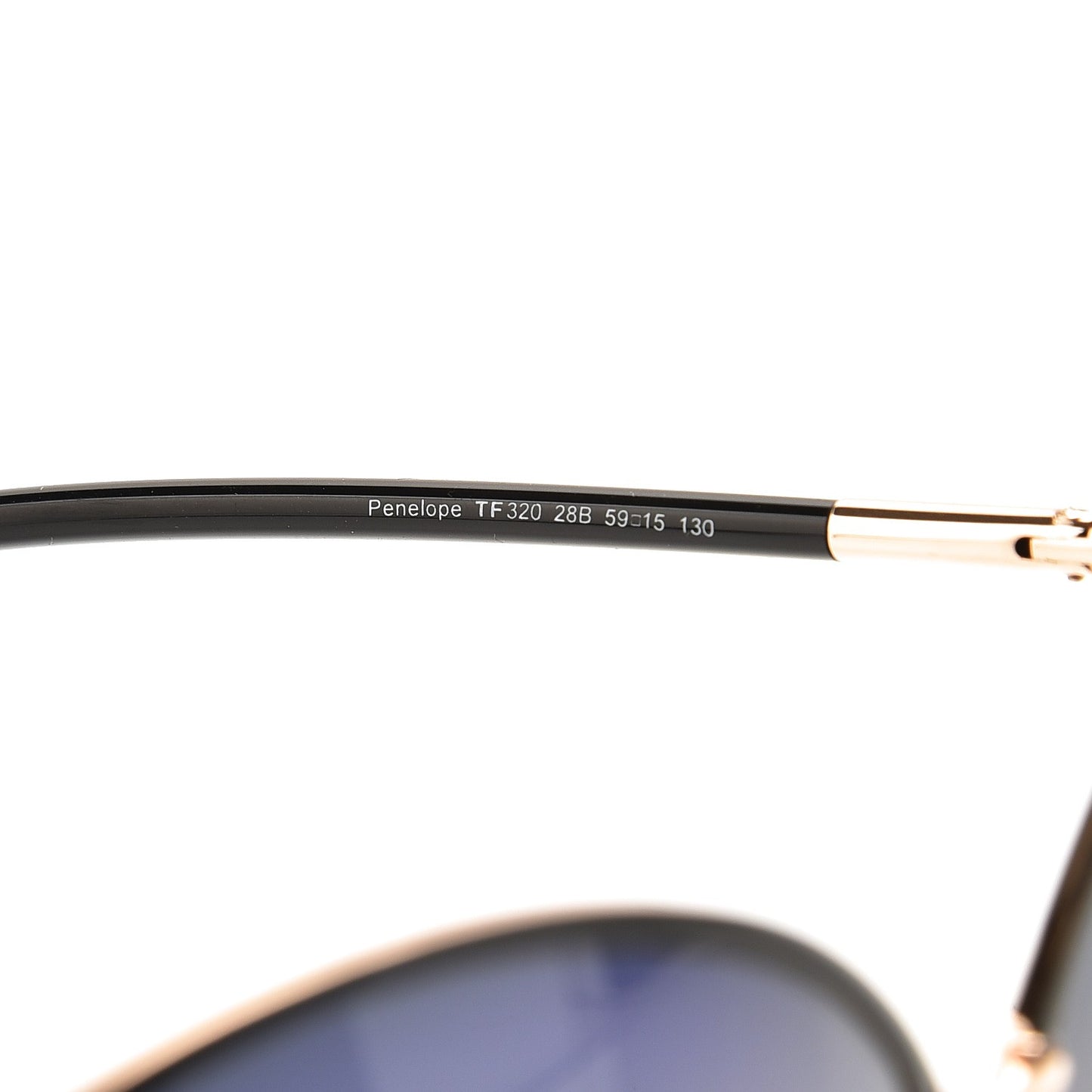 Penelope Vintage Round Sunglasses TF320 Black