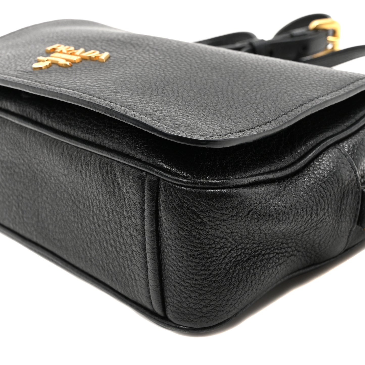 Vitello Phenix Crossbody Bag Black