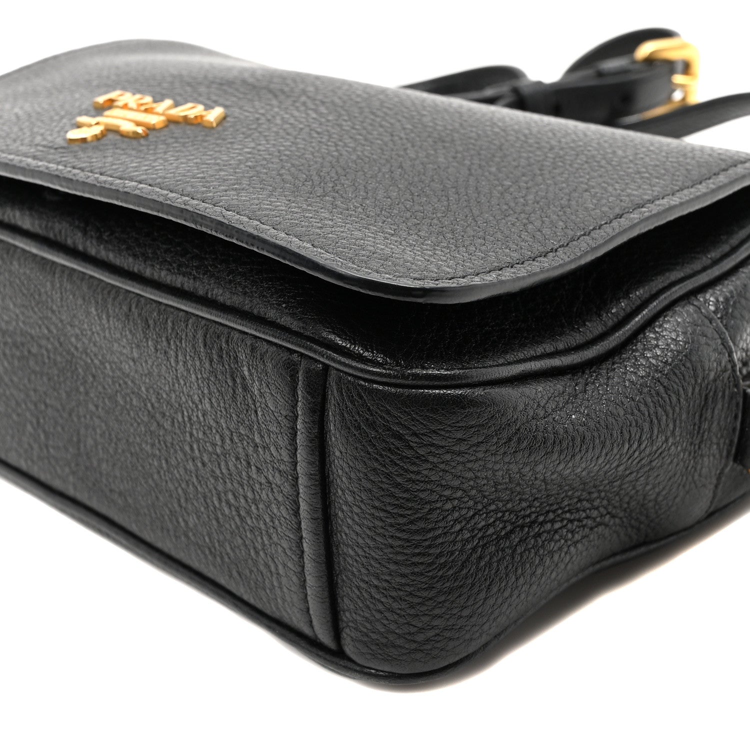 Prada Vitello Phenix Crossbody Bag Black 10 of 10