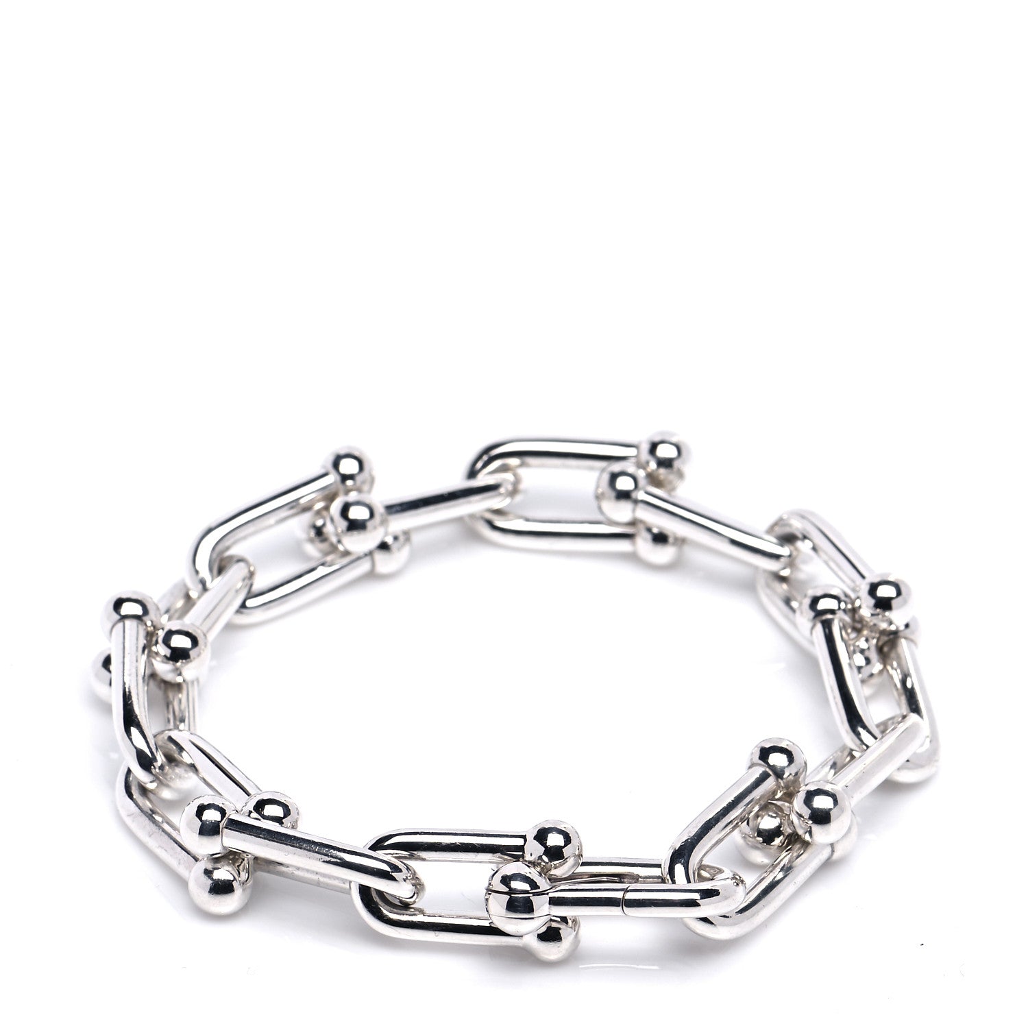 Tiffany Sterling Silver Large HardWear Link Bracelet 3 of 5