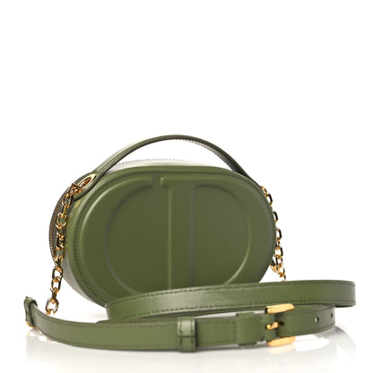 Christian Dior Calfskin CD Signature Oval Crossbody Camera Bag Green 3 of 11