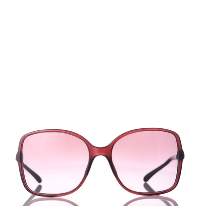 Chanel Lambskin Square Chain Sunglasses 5210-Q Red 2 of 7