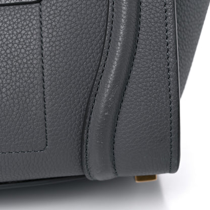 Celine Baby Drummed Calfskin Micro Luggage Kohl 19 of 19