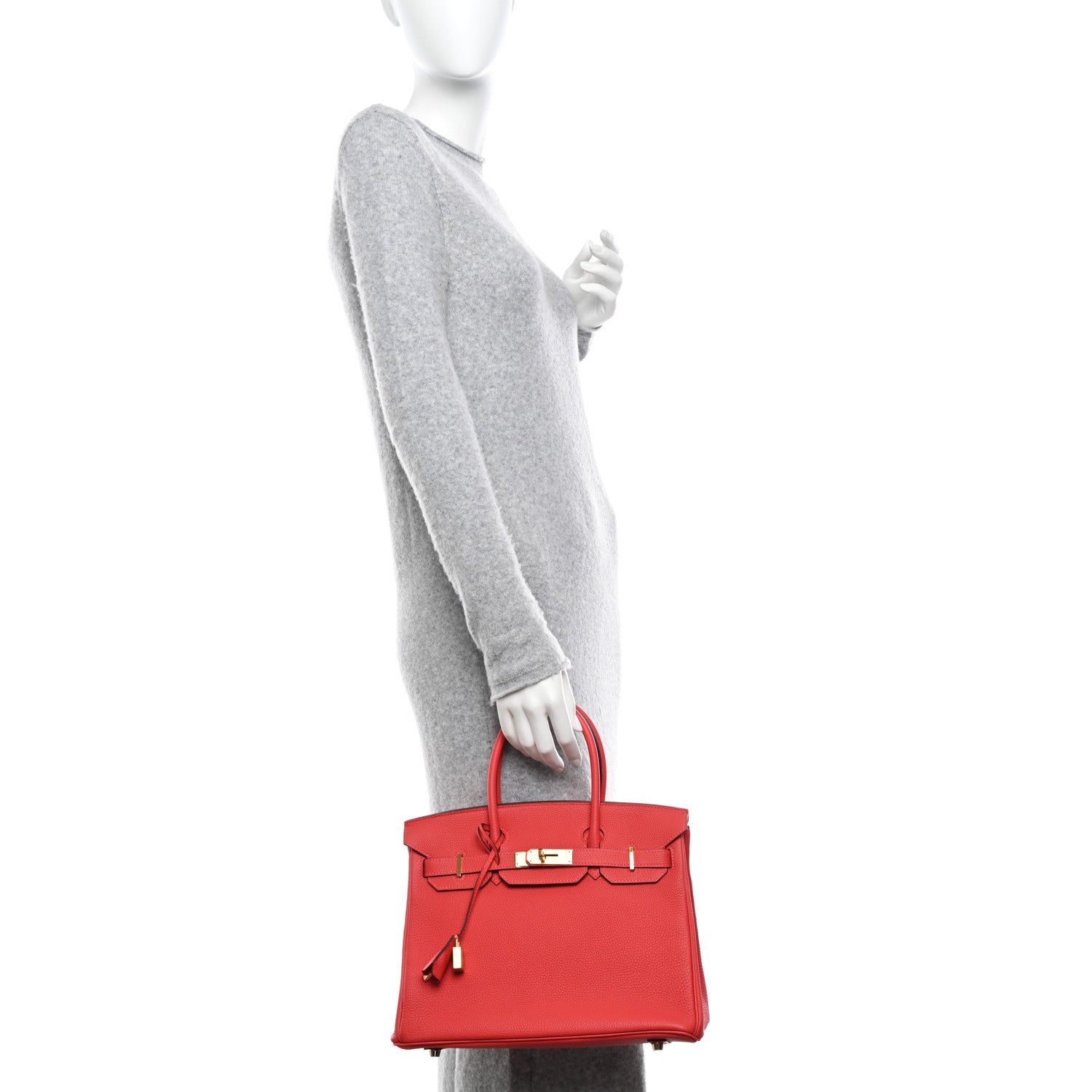 Hermes Togo Birkin 30 Rouge Pivoine 3 of 11