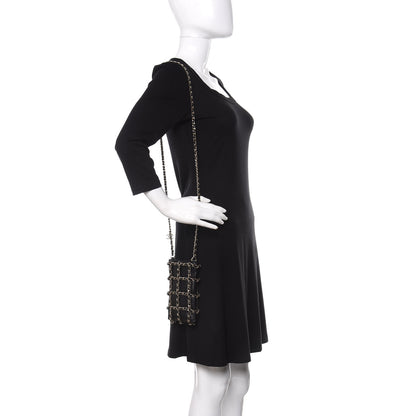 Chanel Lambskin Tech Me Out Clutch With Chain Black 2 of 13