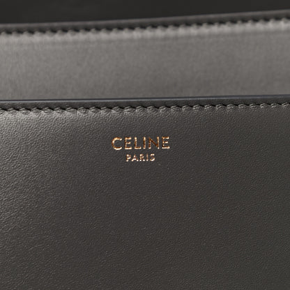 Celine Satinated Calfskin Medium 16 Top Handle Bag Grey 6 of 12