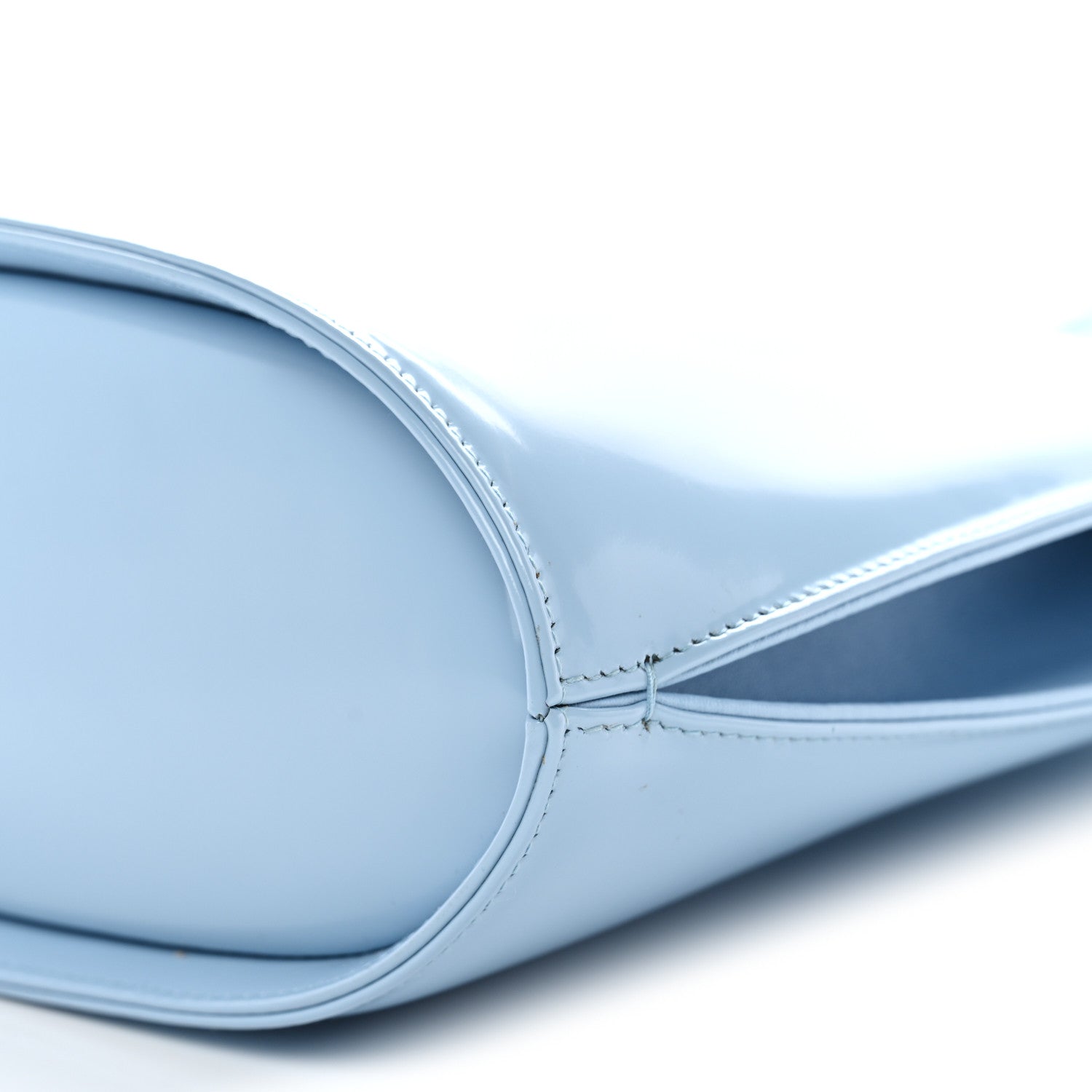 Salvatore Ferragamo Brushed Calfskin North South Wanda Top Handle Bag Sky Blue 10 of 11
