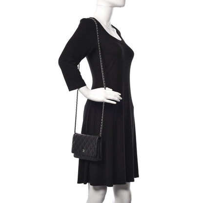 Chanel Caviar Quilted Wallet On Chain WOC Black 2 of 12