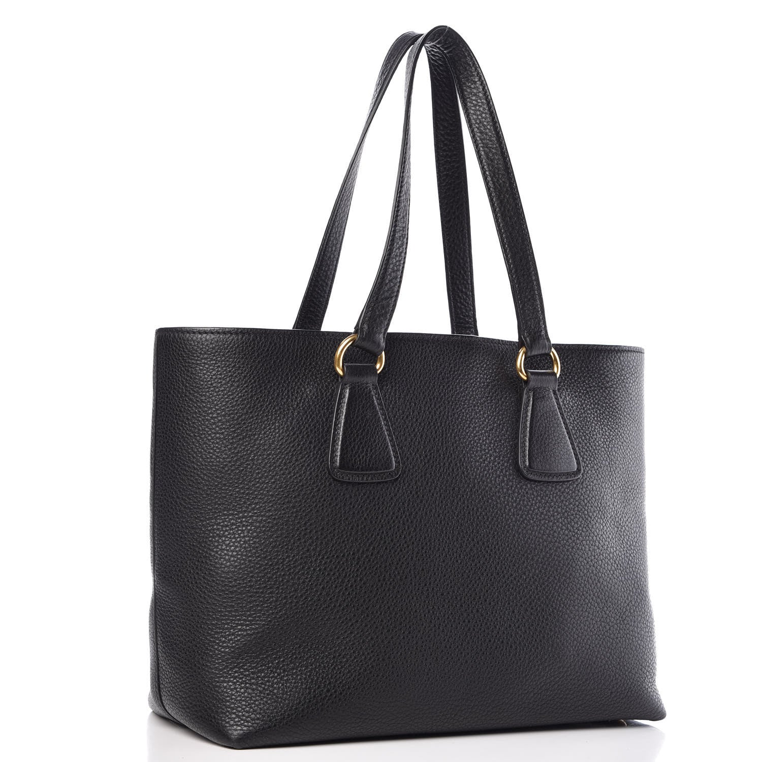 Prada Vitello Phenix Tote Black 3 of 9