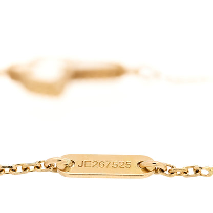 Van Cleef & Arpels 18K Yellow Gold Mother of Pearl Sweet Alhambra Butterfly Bracelet 3 of 5