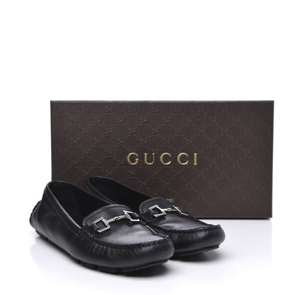 Gucci Calfskin Womens Driver Loafers 38 Black 10 of 10