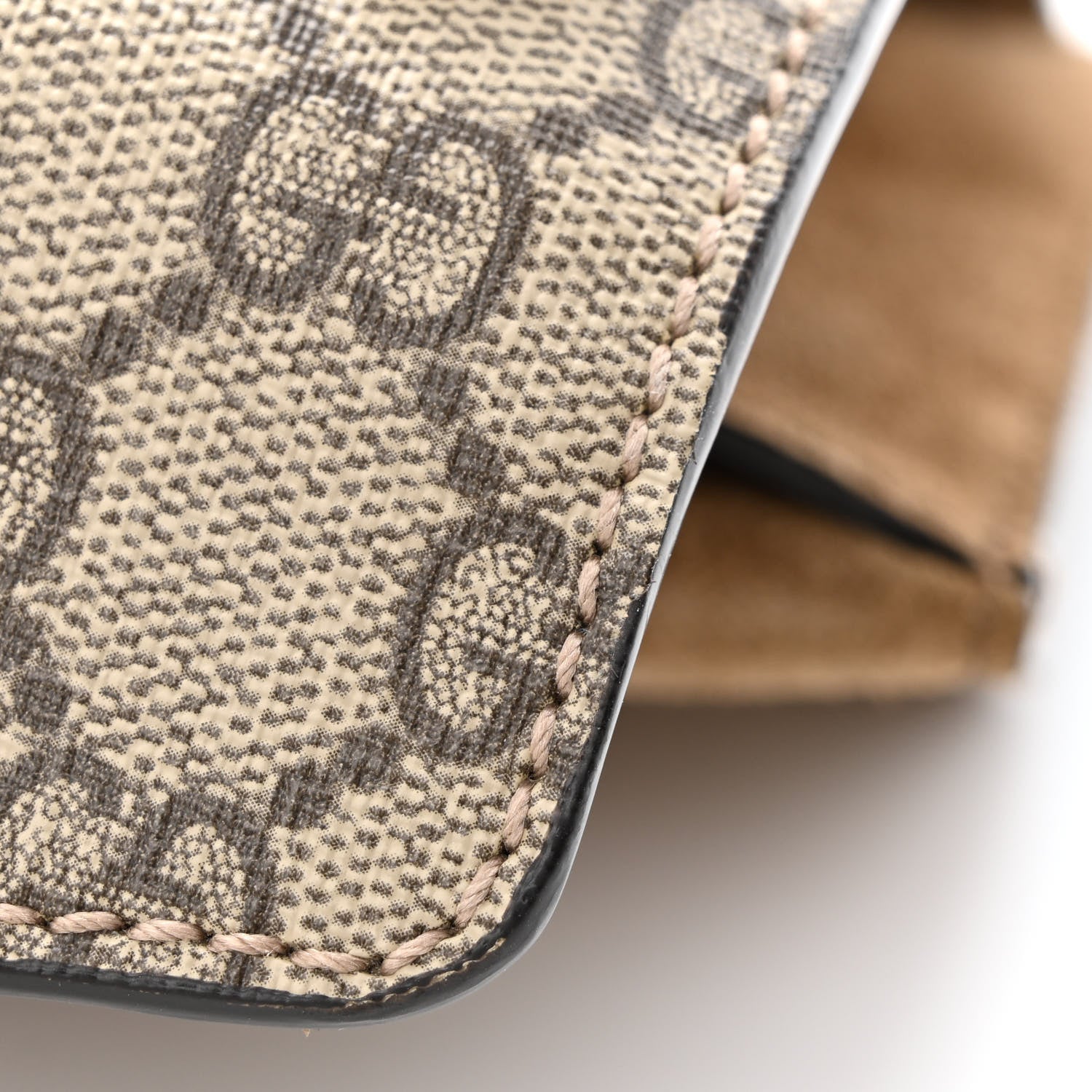 Gucci GG Supreme Monogram Suede Crystal Small Dionysus Shoulder Bag Beige Ebony Taupe 11 of 15
