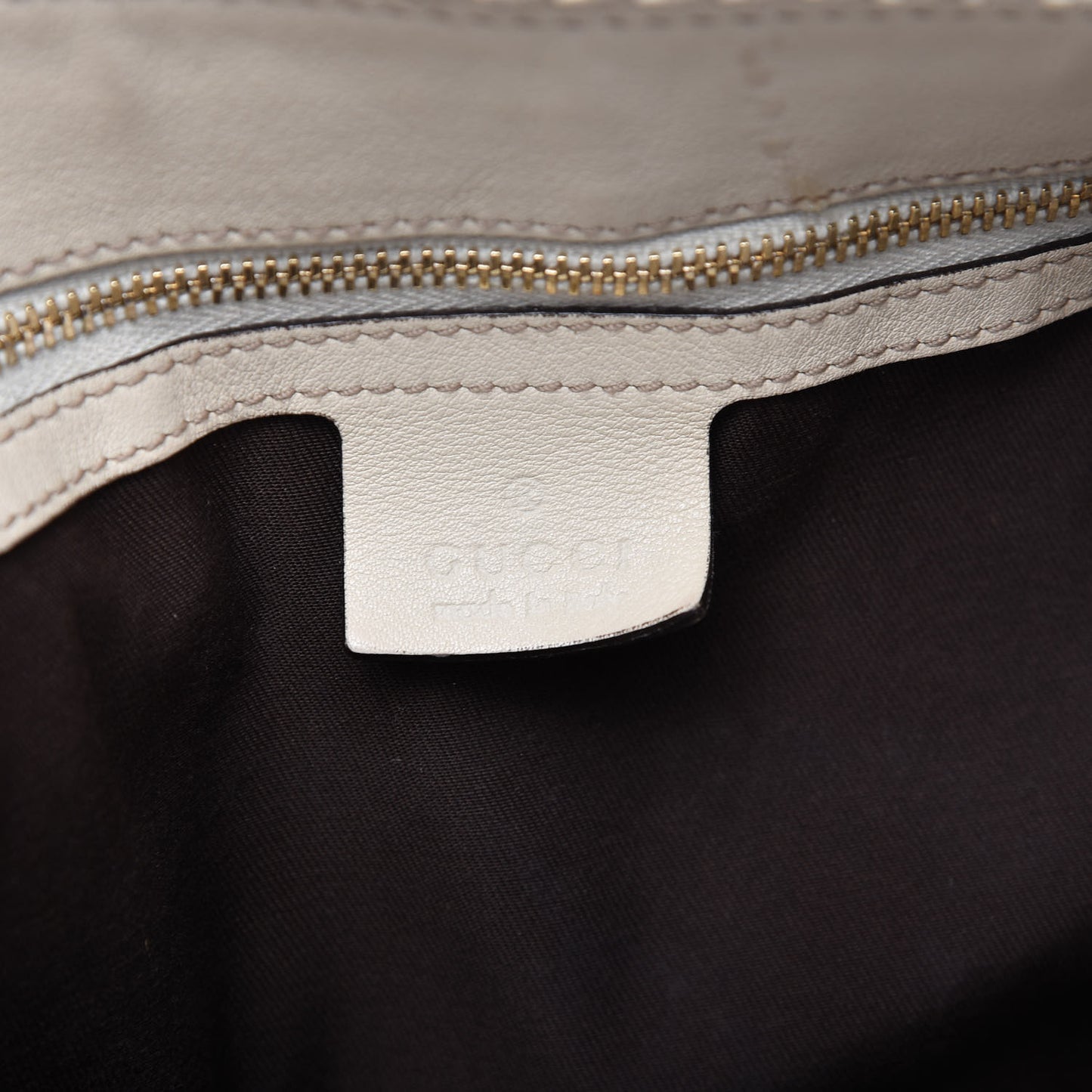 Calfskin Large Horsebit Chain Hobo Ivory