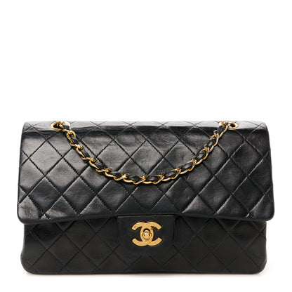 Chanel Lambskin Quilted Medium Double Flap Black 1 of 12