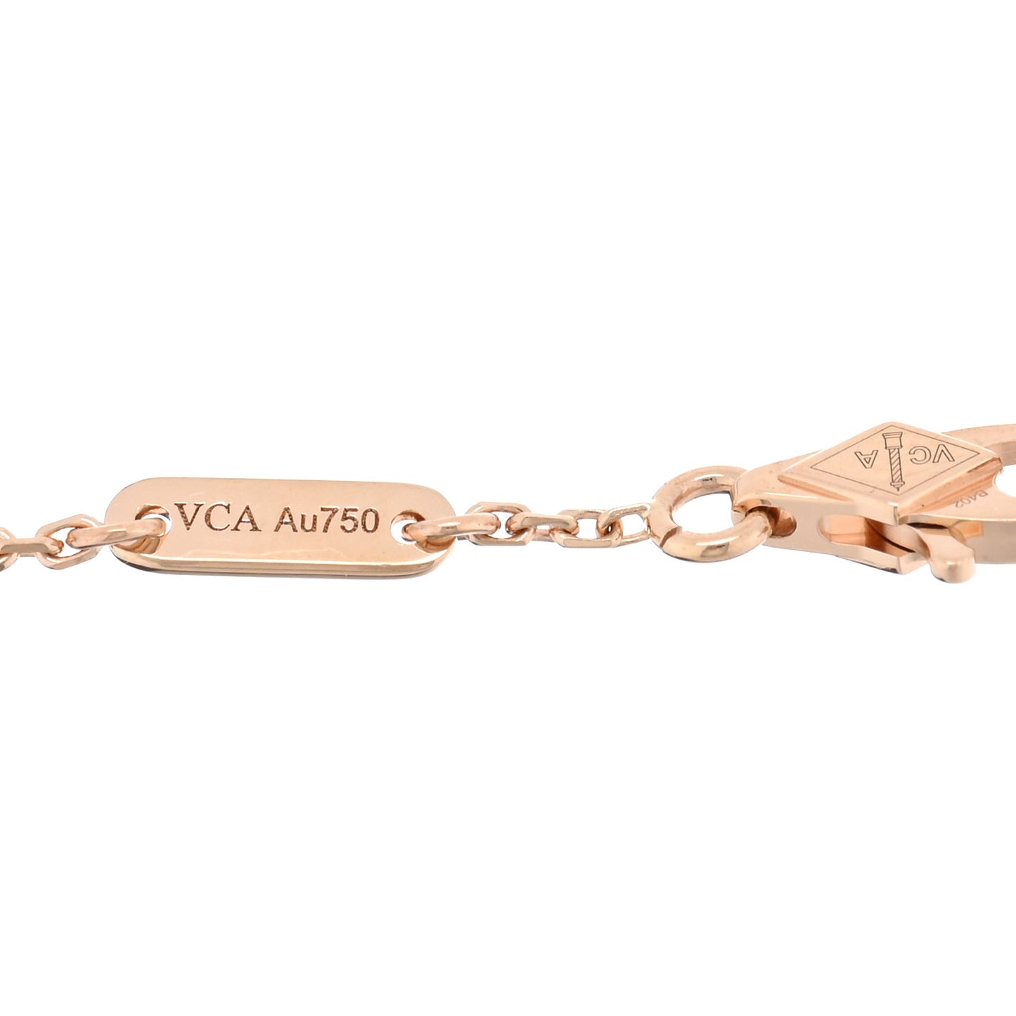 18K Rose Gold Carnelian Sweet Alhambra Bracelet