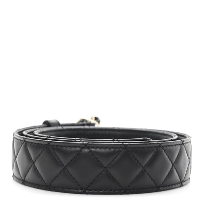 Chanel Lambskin Quilted CC Chain Belt 90 36 Black 2 of 5