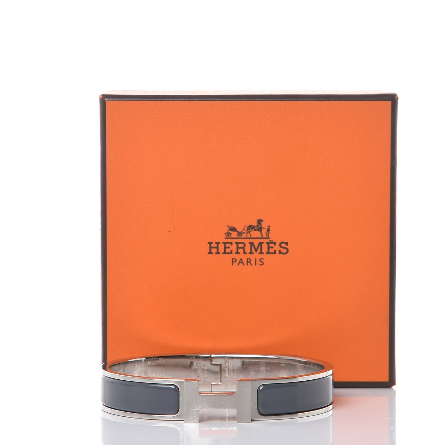 Matte Enamel Narrow Clic Clac HH Bracelet Ardoise