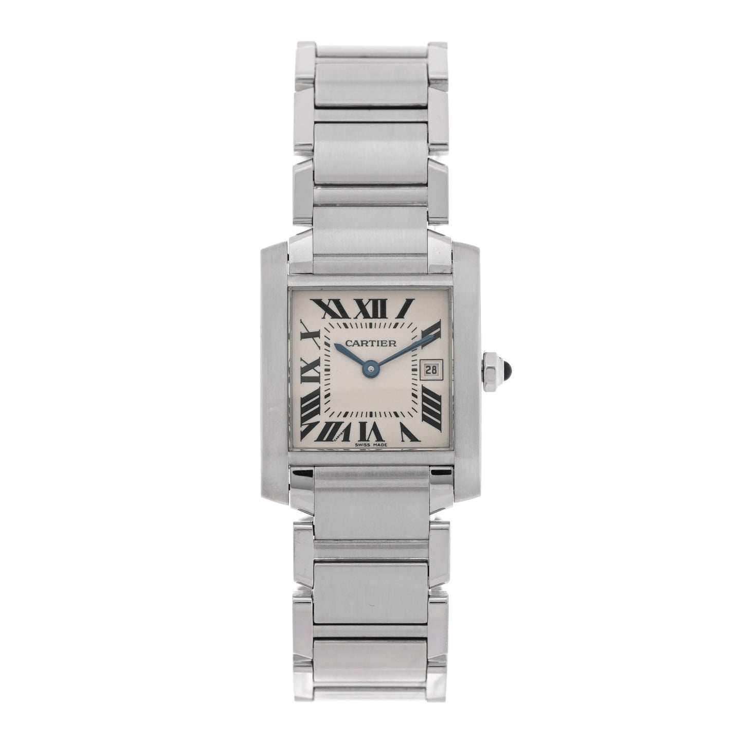 Stainless Steel 25mm Tank Francaise Quartz Watch