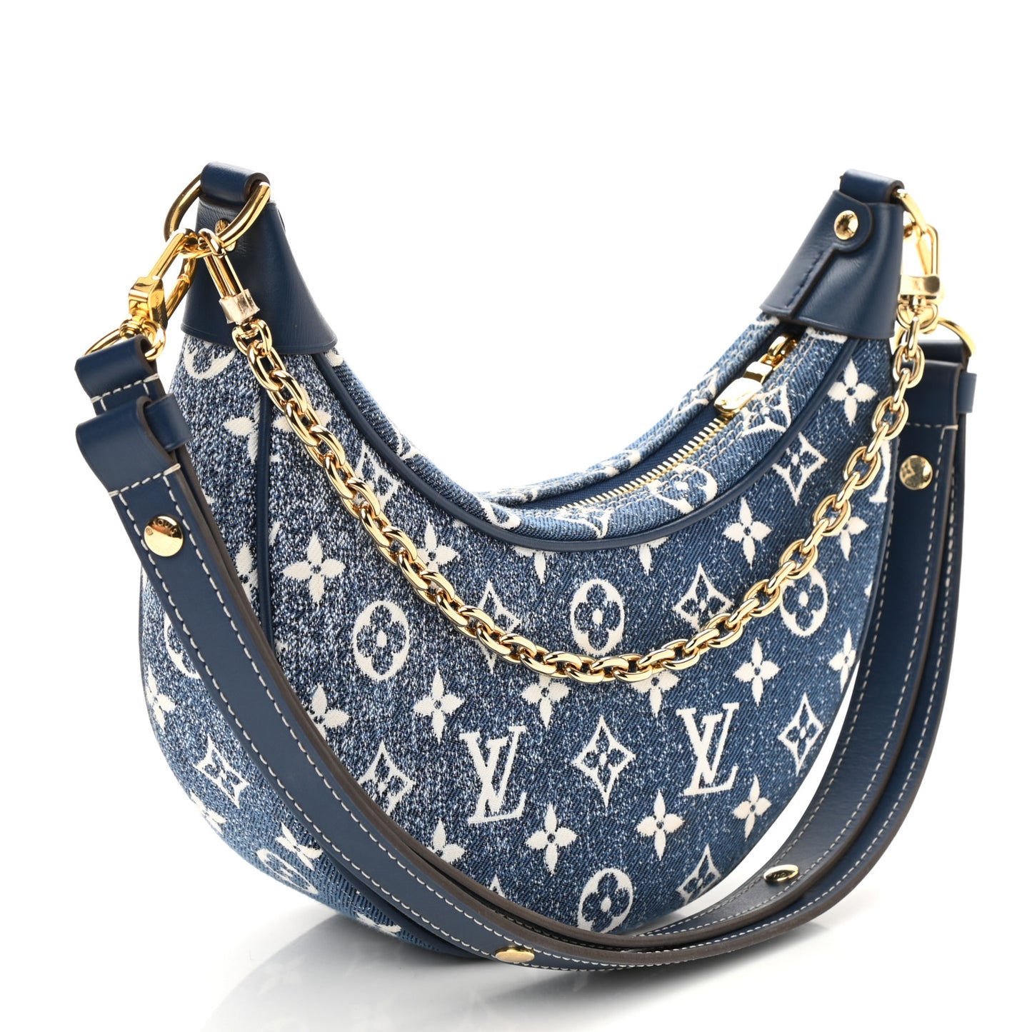 Monogram Jacquard Denim Loop Bleu