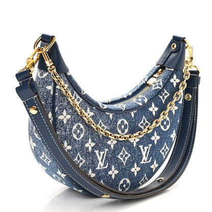 Louis Vuitton Monogram Jacquard Denim Loop Bleu 3 of 7