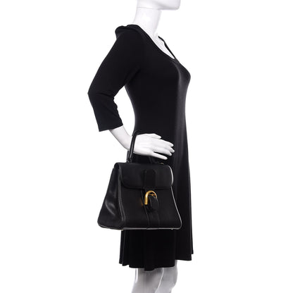 Delvaux Crispy Calfskin MM Brillant Satchel Black 2 of 9