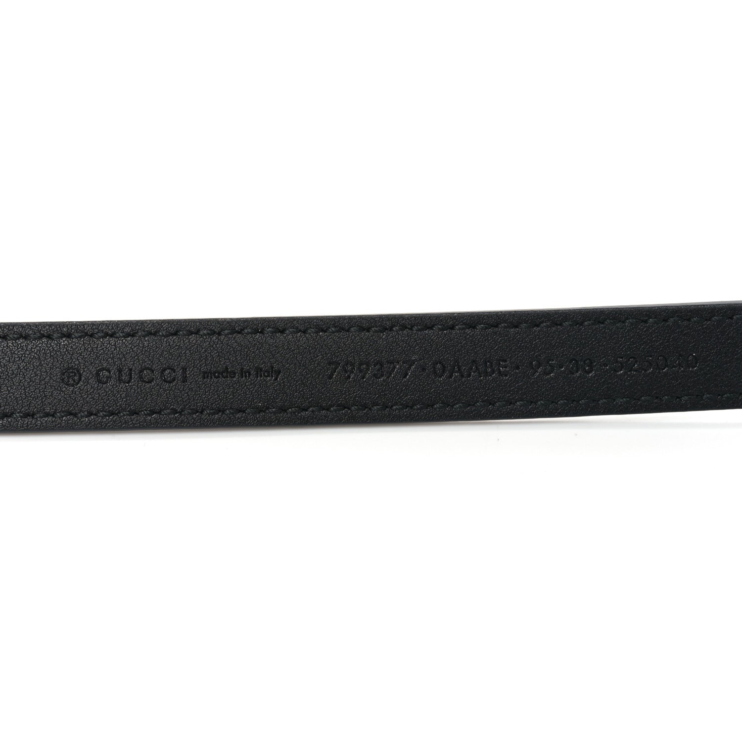 Gucci Patent Crystal Double G Thin Belt 95 38 Black 5 of 5
